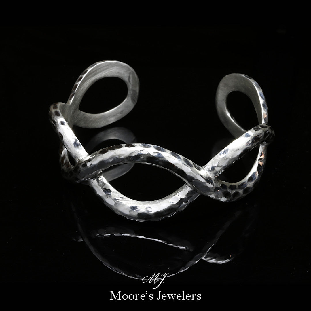.925 Sterling Silver Sterling Silver Interweaving Bracelets