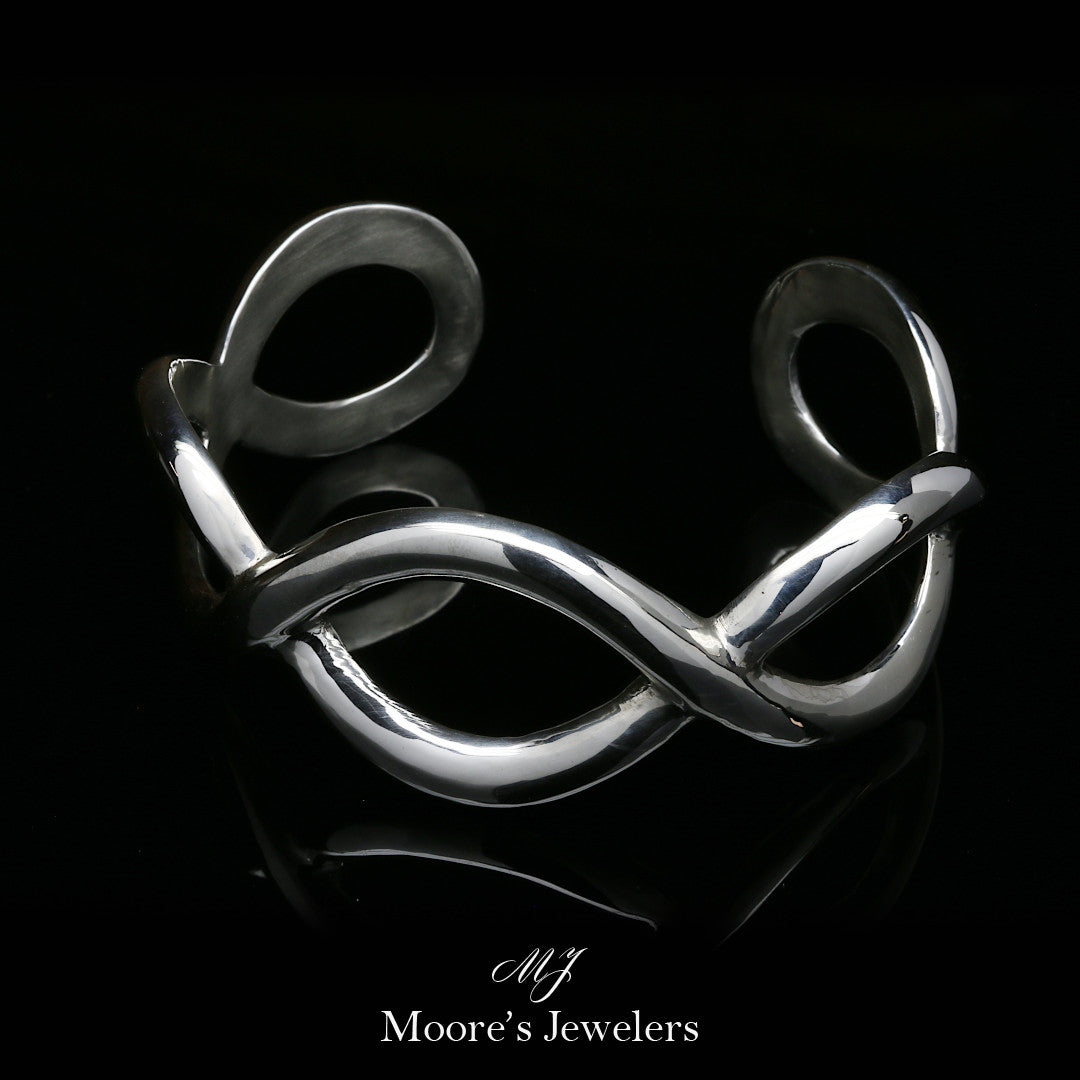 .925 Sterling Silver Sterling Silver Interweaving Bracelets