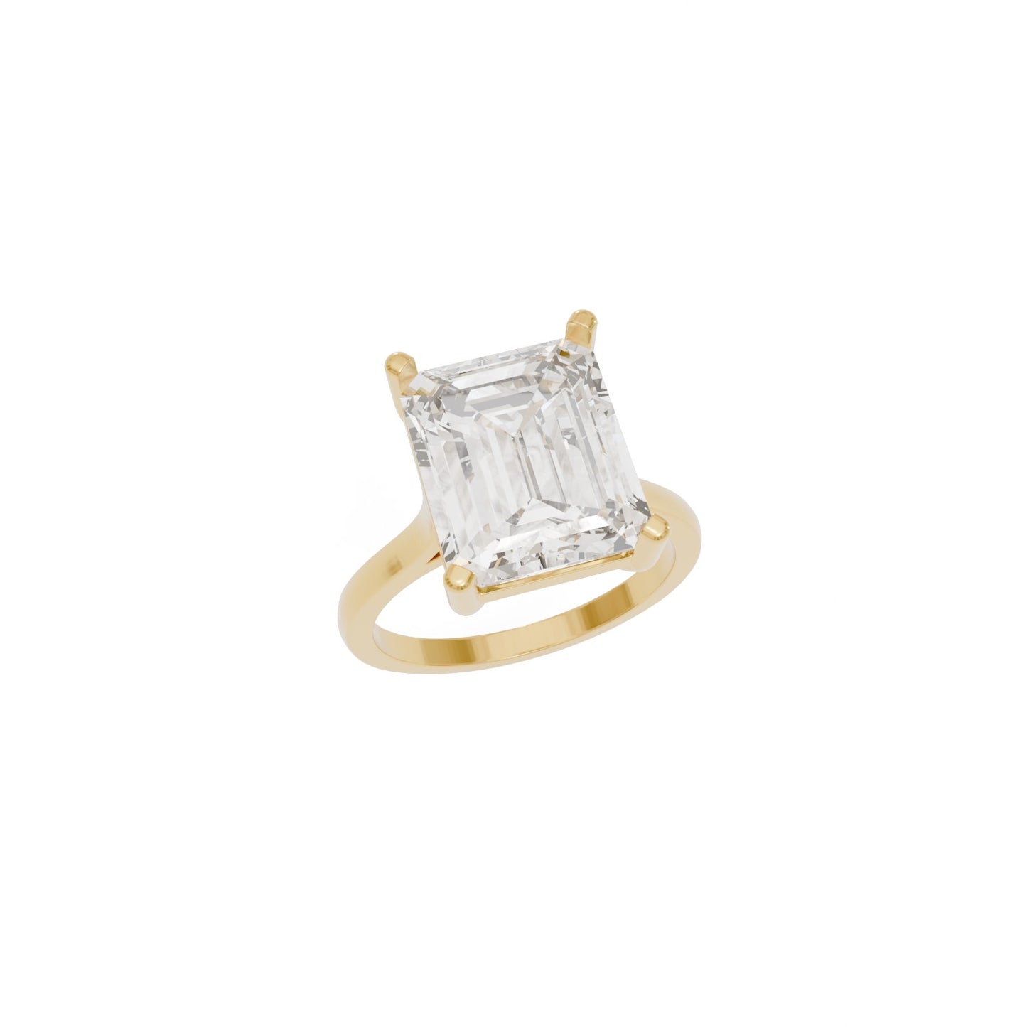 12x10mm Emerald Cut Wedding Set