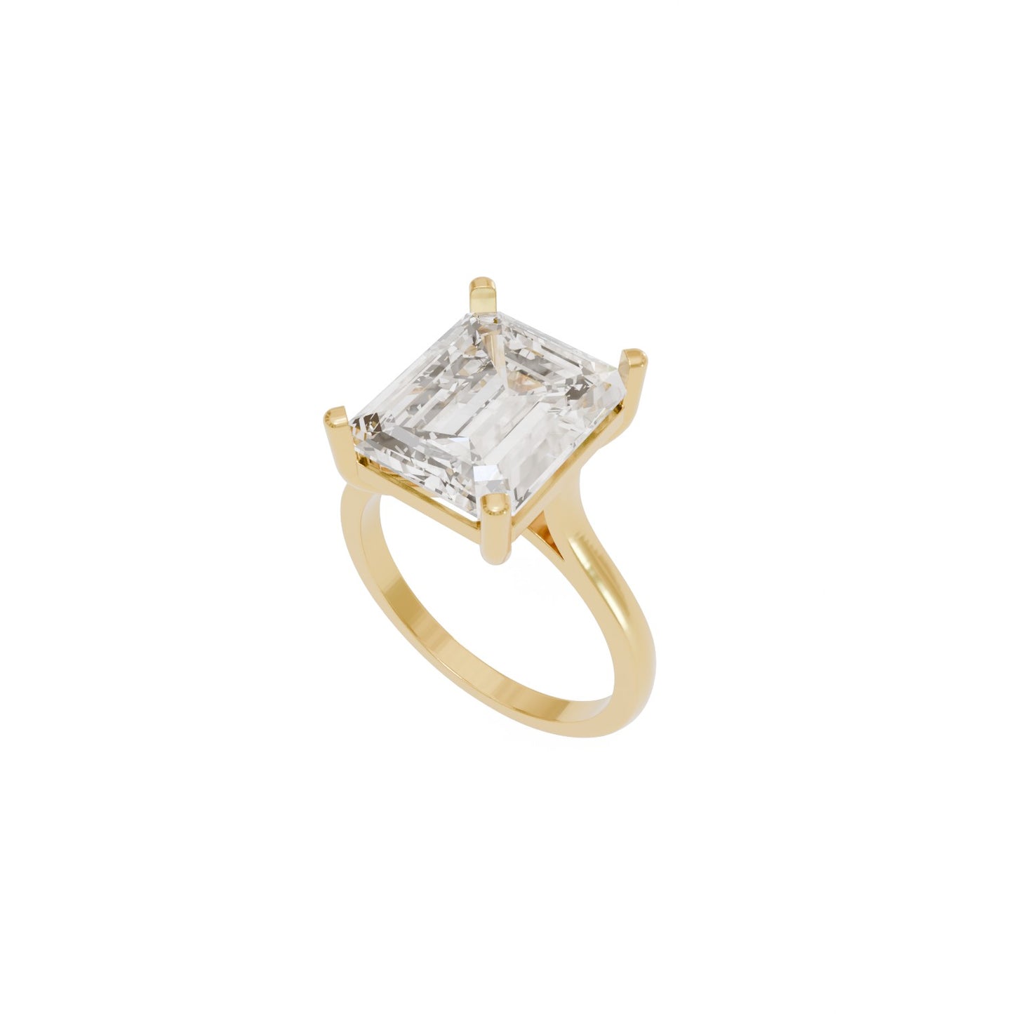 12x10mm Emerald Cut Wedding Set