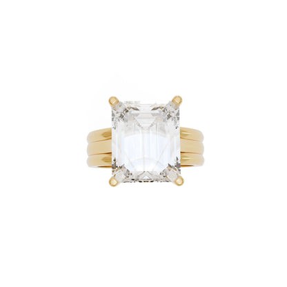 12x10mm Emerald Cut Wedding Set