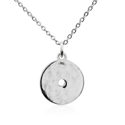 .925 Sterling Silver Barbell Weight Necklace With 22" Hypoallergenic Cable Chain Necklace