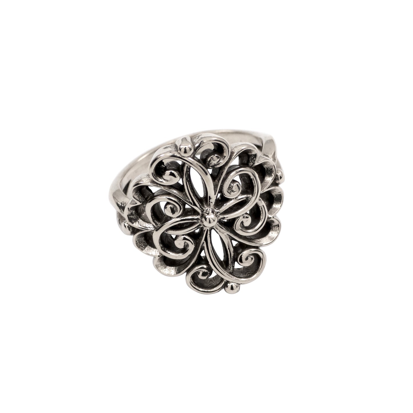925 Sterling Silver or Yellow Bronze Faux Vintage Interweaving Style Ring