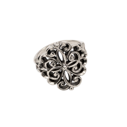 925 Sterling Silver or Yellow Bronze Faux Vintage Interweaving Style Ring