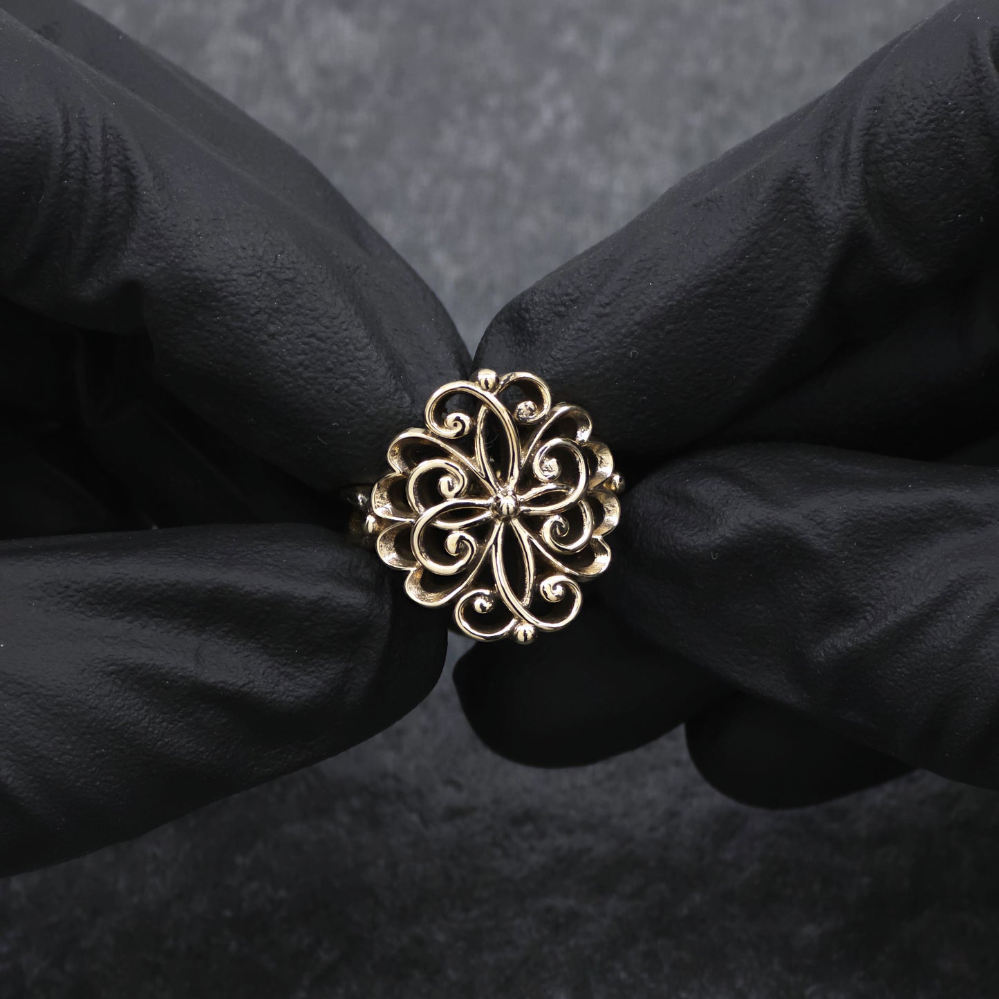 925 Sterling Silver or Yellow Bronze Faux Vintage Interweaving Style Ring