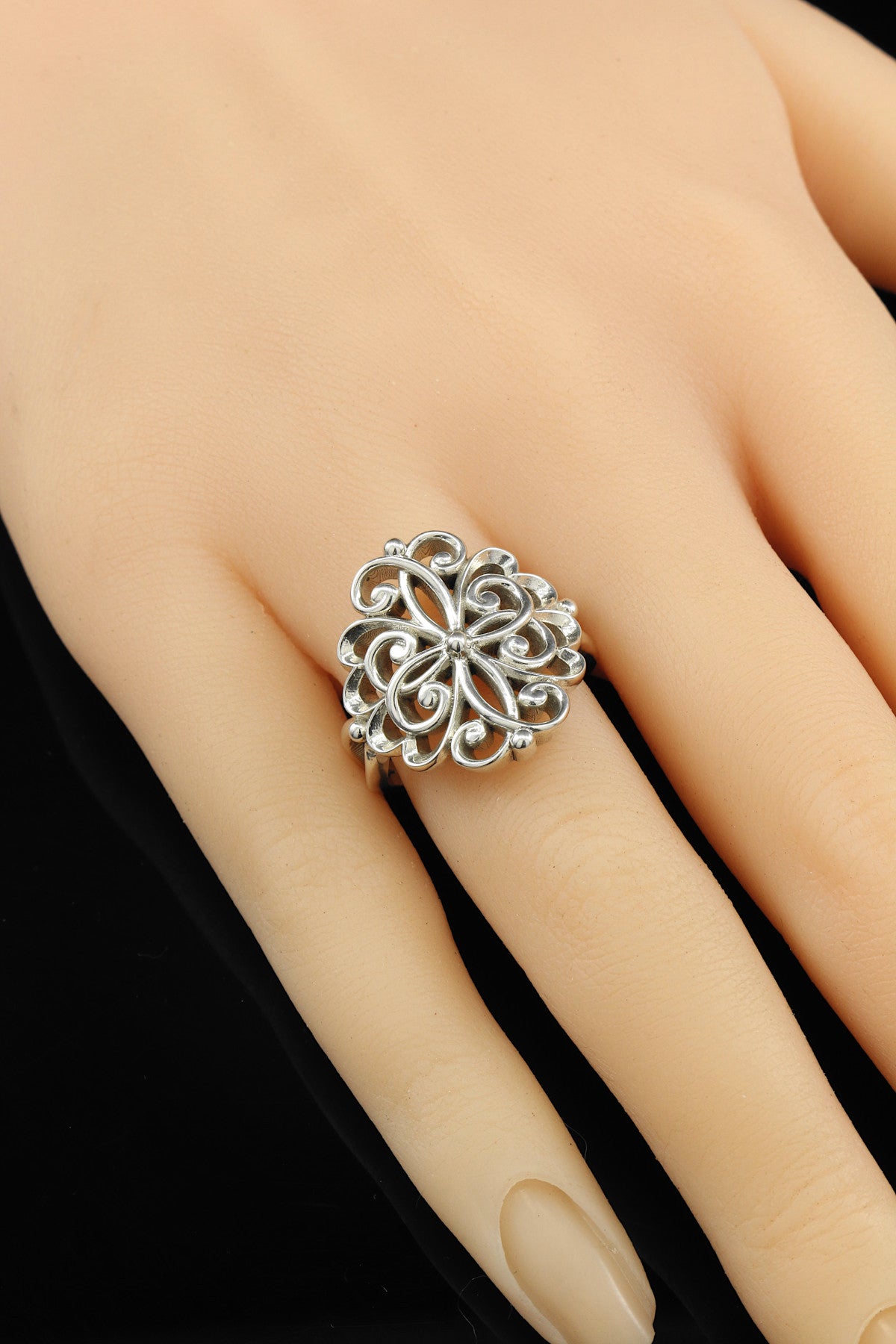 925 Sterling Silver or Yellow Bronze Faux Vintage Interweaving Style Ring