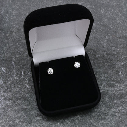 14k White Gold 1/2ct Diamond Stud Earrings