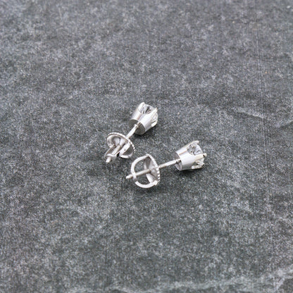 14k White Gold 1/2ct Diamond Stud Earrings