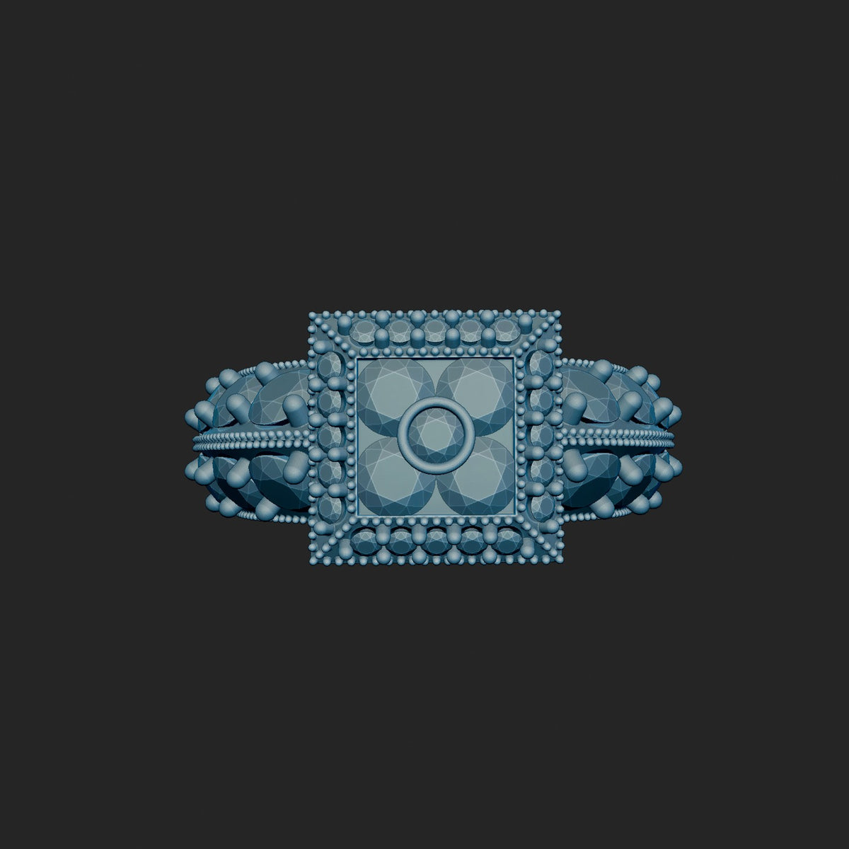 High Fashion Ring 3d Model