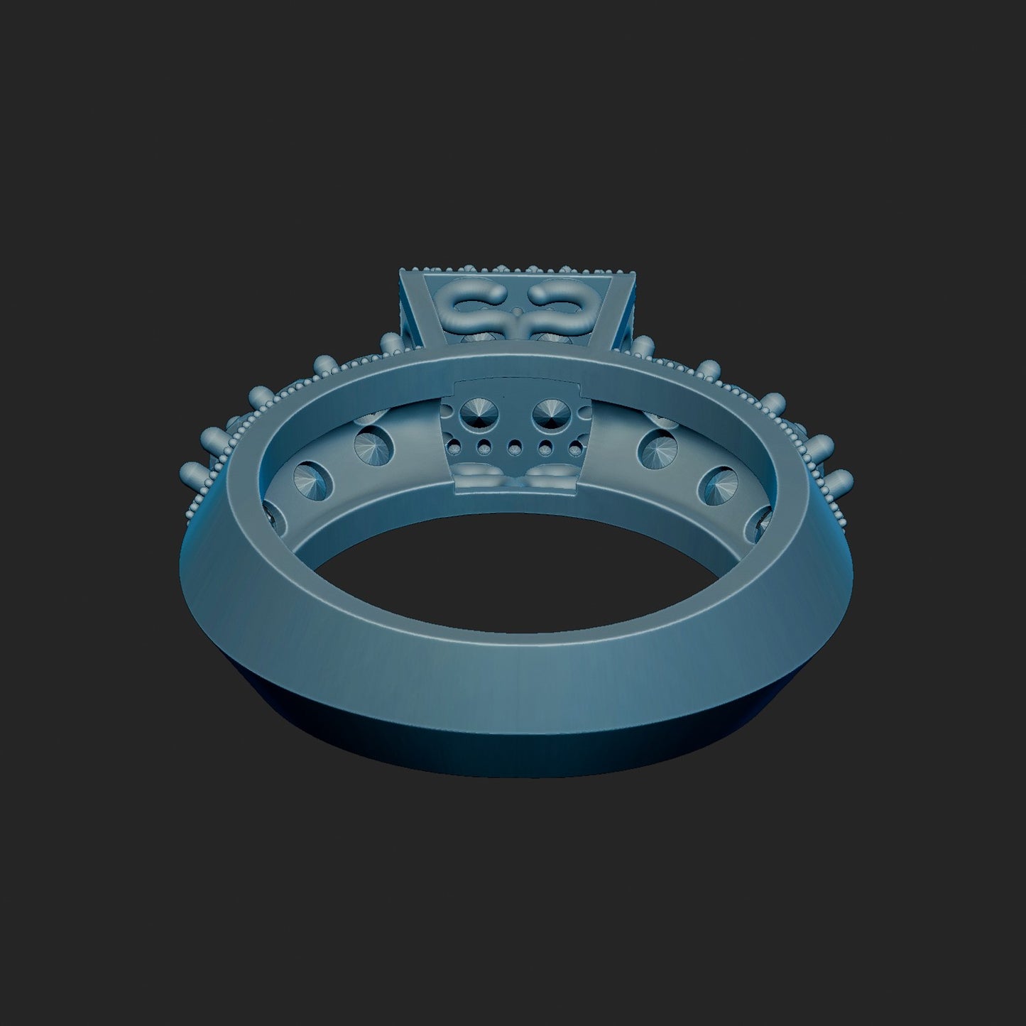 High Fashion Ring 3d Model