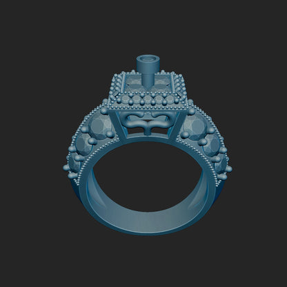 High Fashion Ring 3d Model