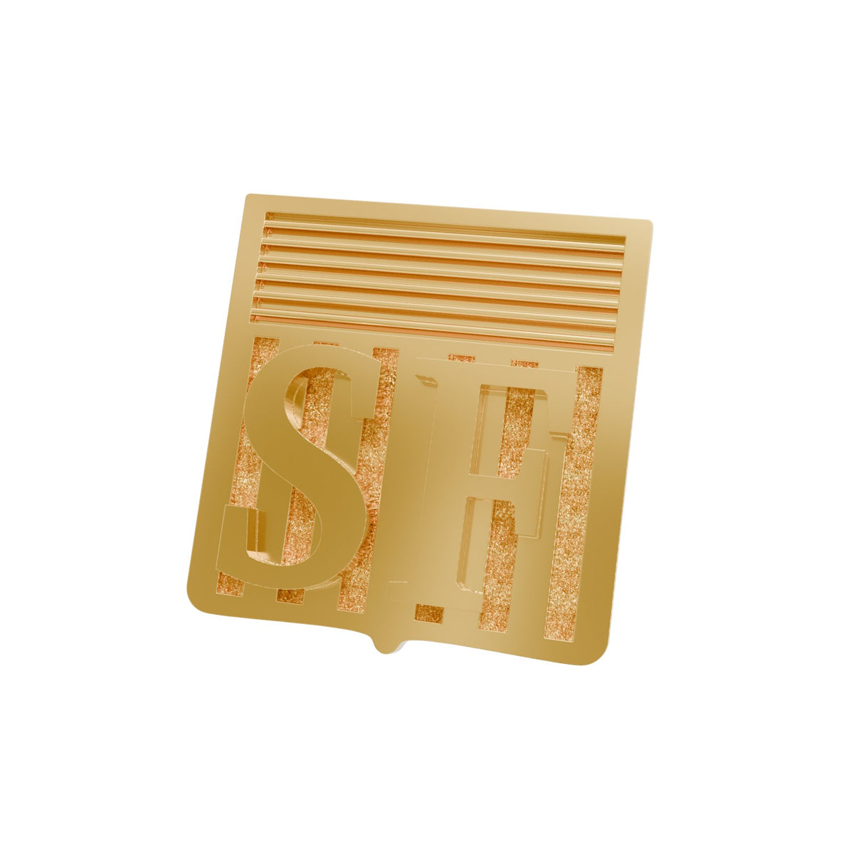 Tie Tac or Cuff Link Initials Topper 3d Model