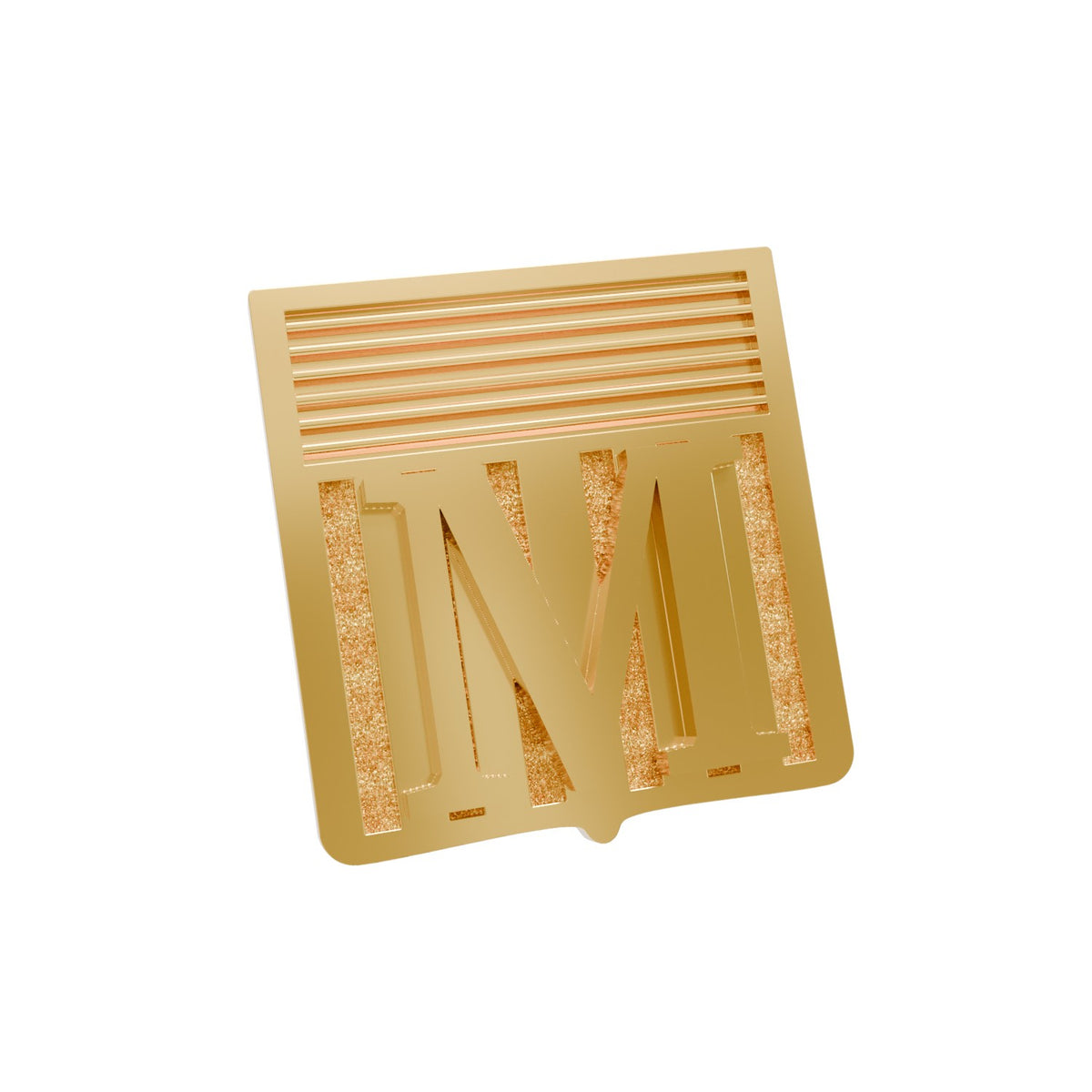 Tie Tac or Cuff Link Initials Topper 3d Model