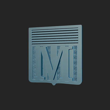 Tie Tac or Cuff Link Initials Topper 3d Model