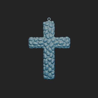 Large Nugget Cross 3d Model