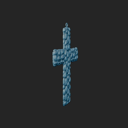 Large Nugget Cross 3d Model