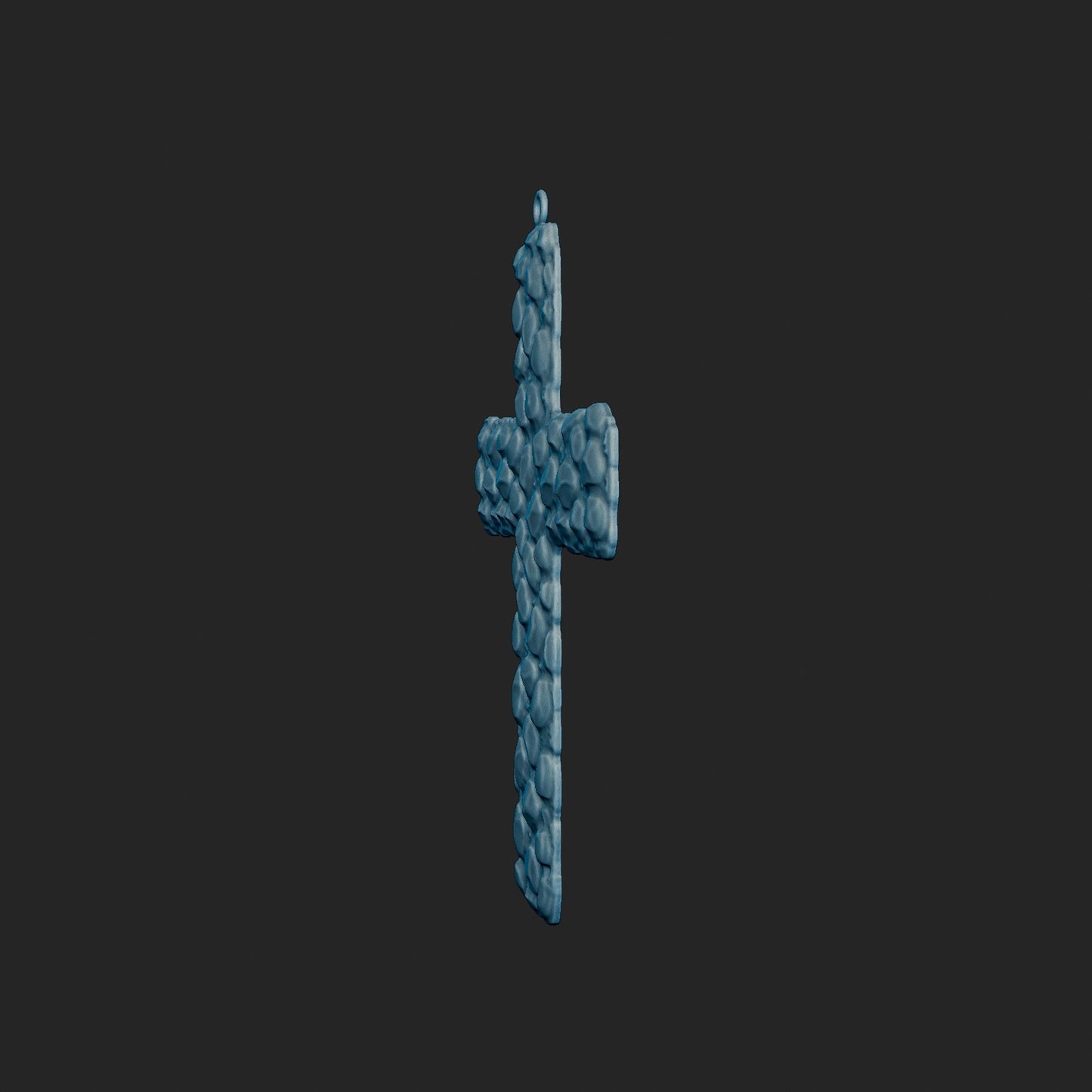 Large Nugget Cross 3d Model