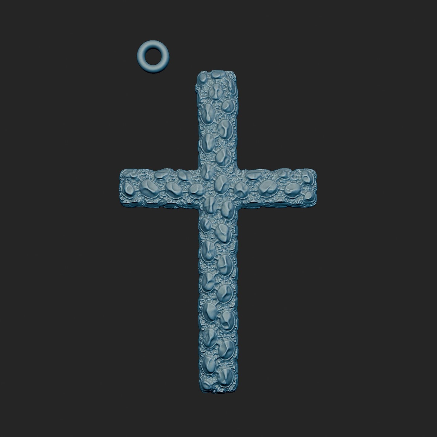 Modern Style Nugget Cross 3d Model