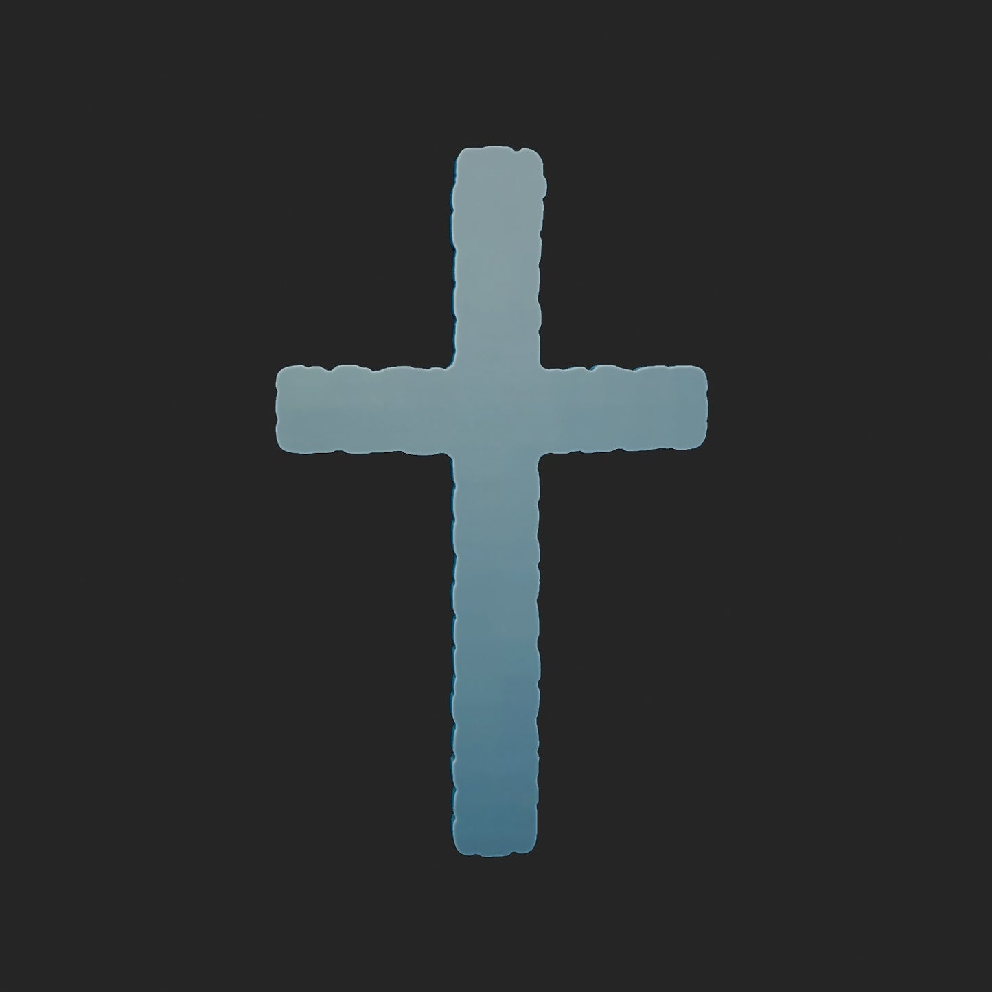 Modern Style Nugget Cross 3d Model