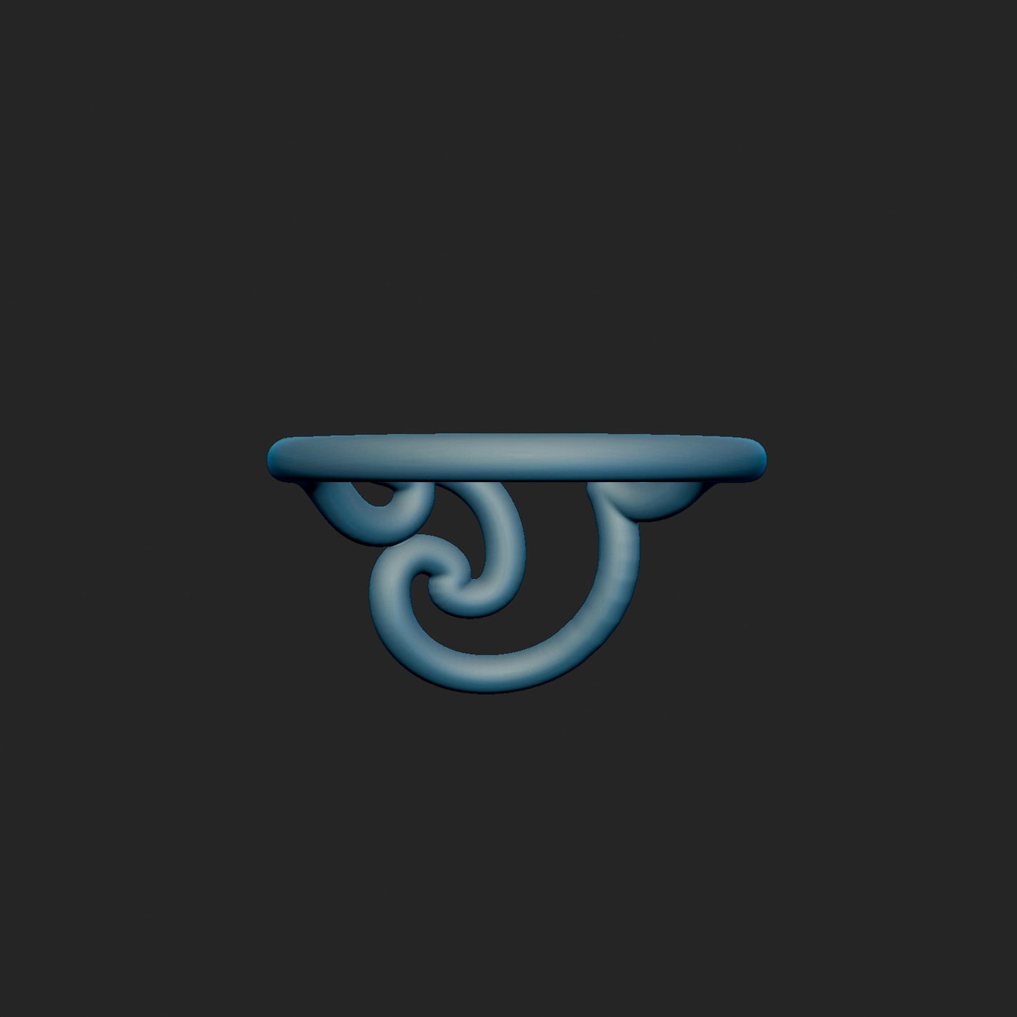 Ocean Wave Ring 3d Model