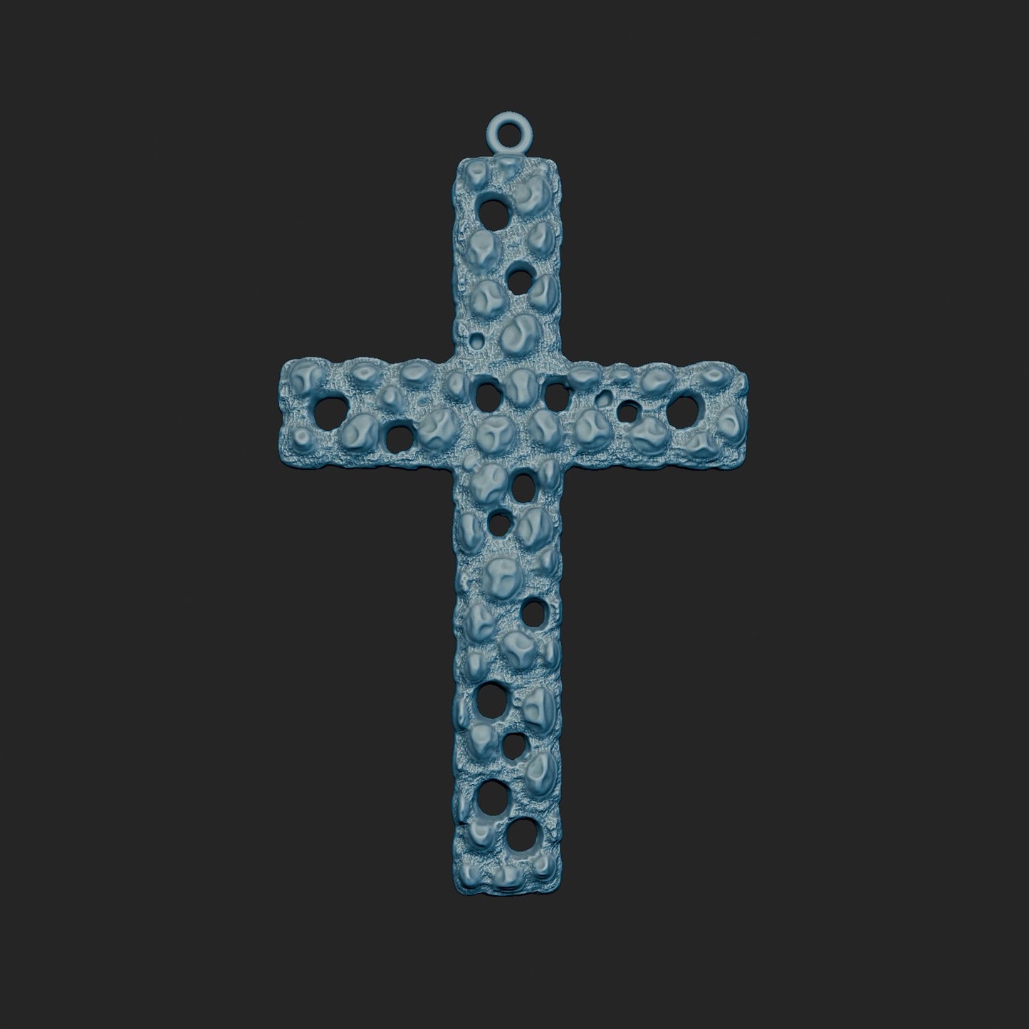 Open Nugget Pattern Cross 3d Model