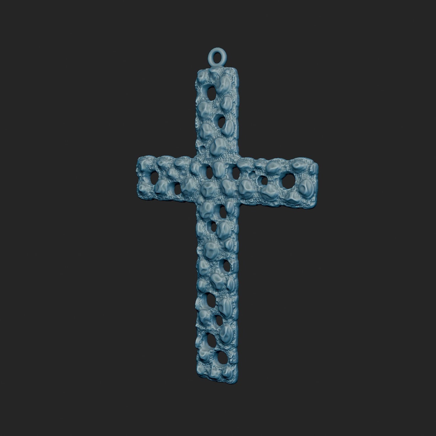 Open Nugget Pattern Cross 3d Model