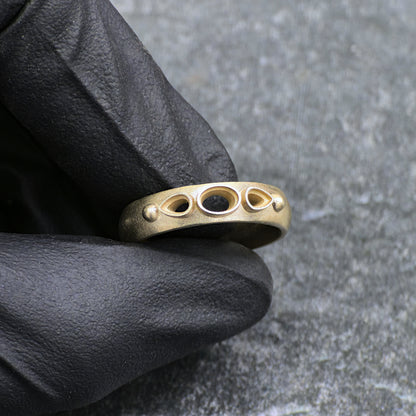 Oval and Pear Diamond Gent Ring