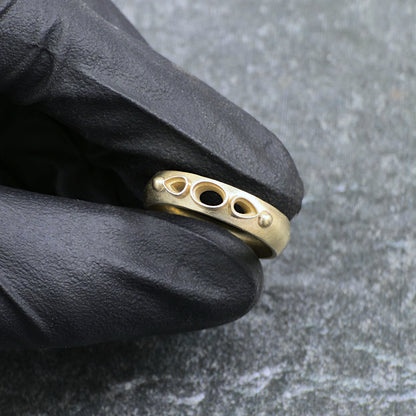 Oval and Pear Diamond Gent Ring