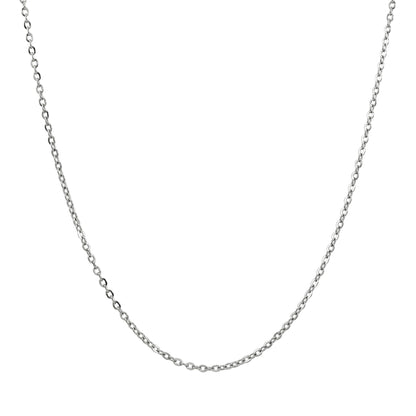 .925 Sterling Silver Barbell Weight Necklace With 22" Hypoallergenic Cable Chain Necklace