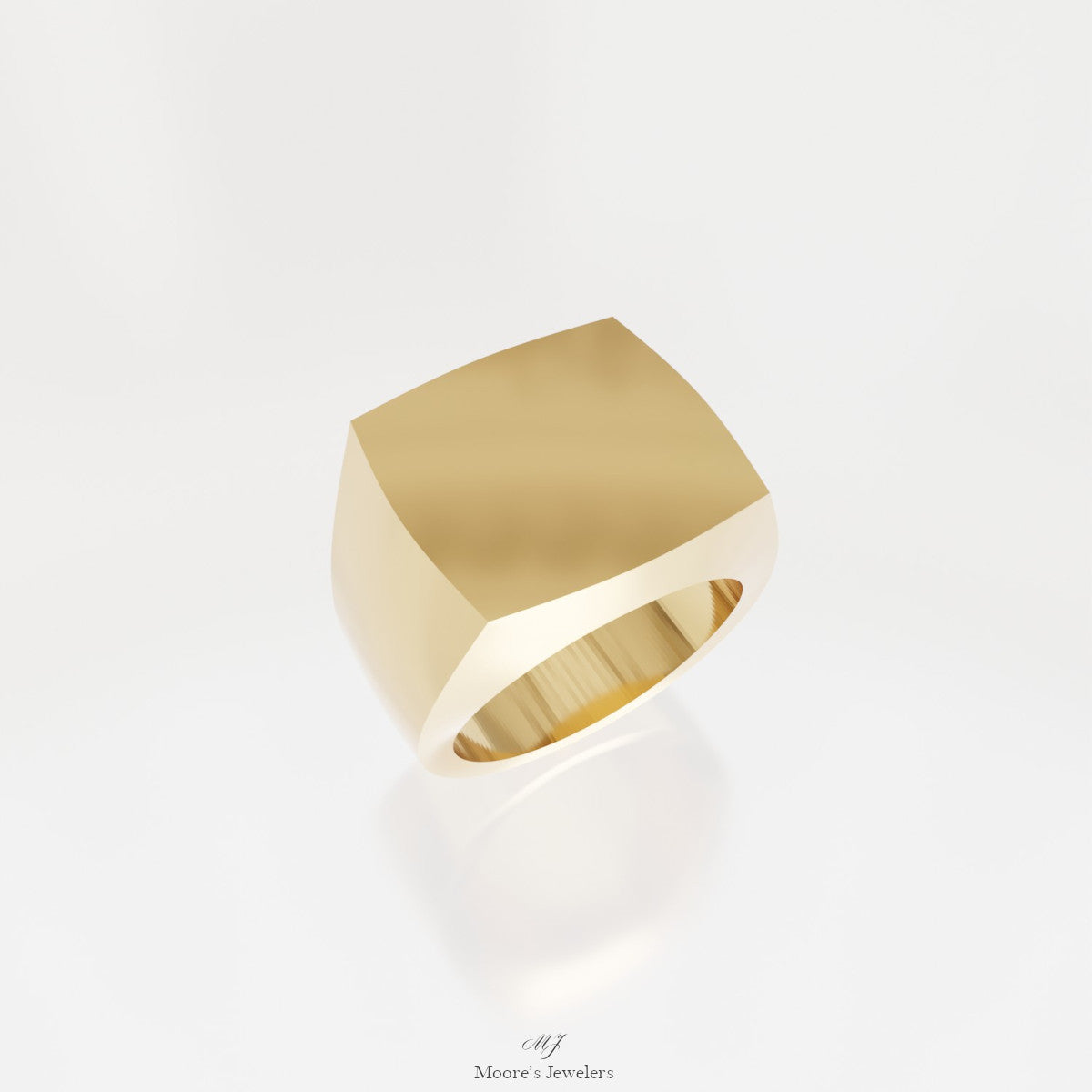 Engraveable Signet Ring Shank 3d Model