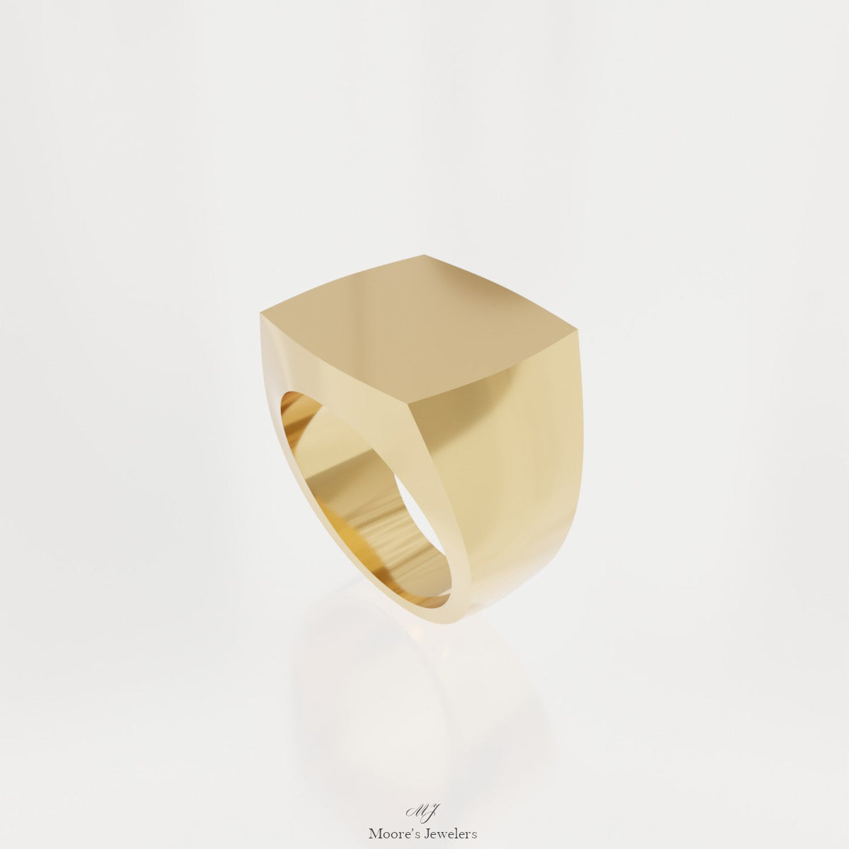 Engraveable Signet Ring Shank 3d Model