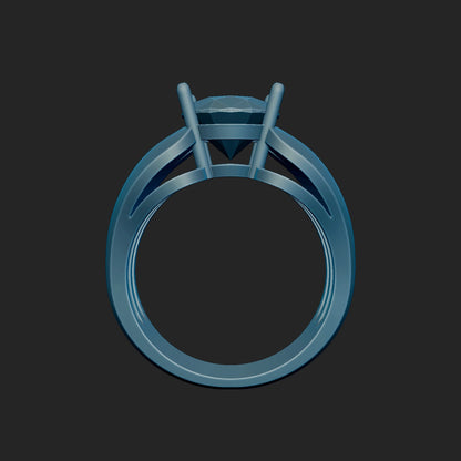 Faux Vintage Style Cocktail Ring 3d Model