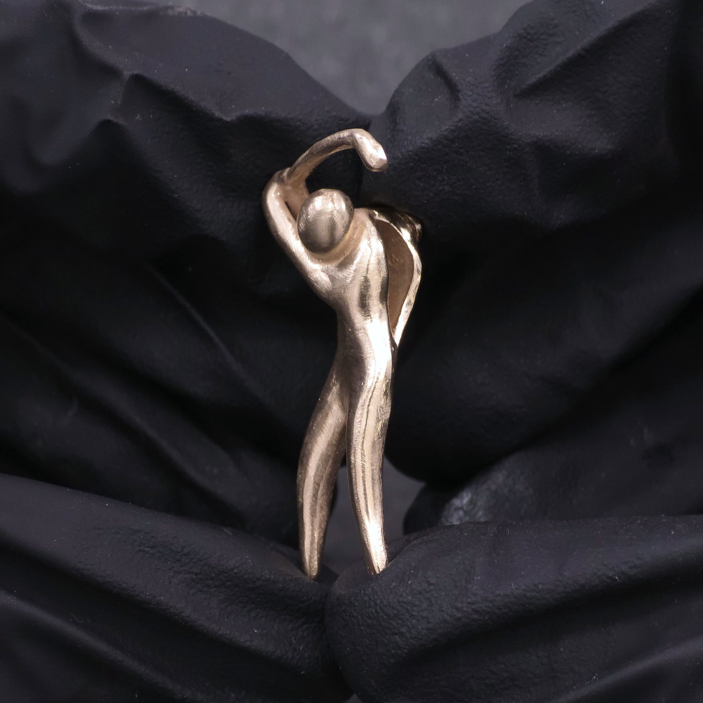 14k Yellow Updated Abstract Golfer Pendant