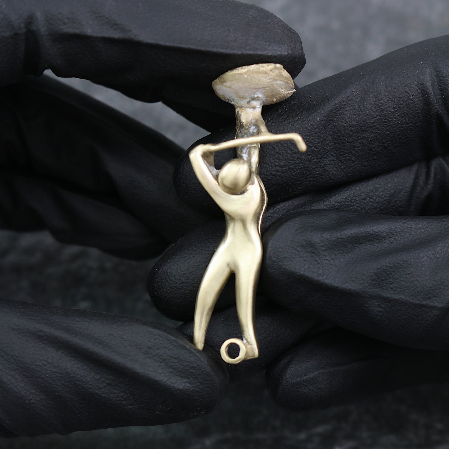 Abstract Golfer Pendant