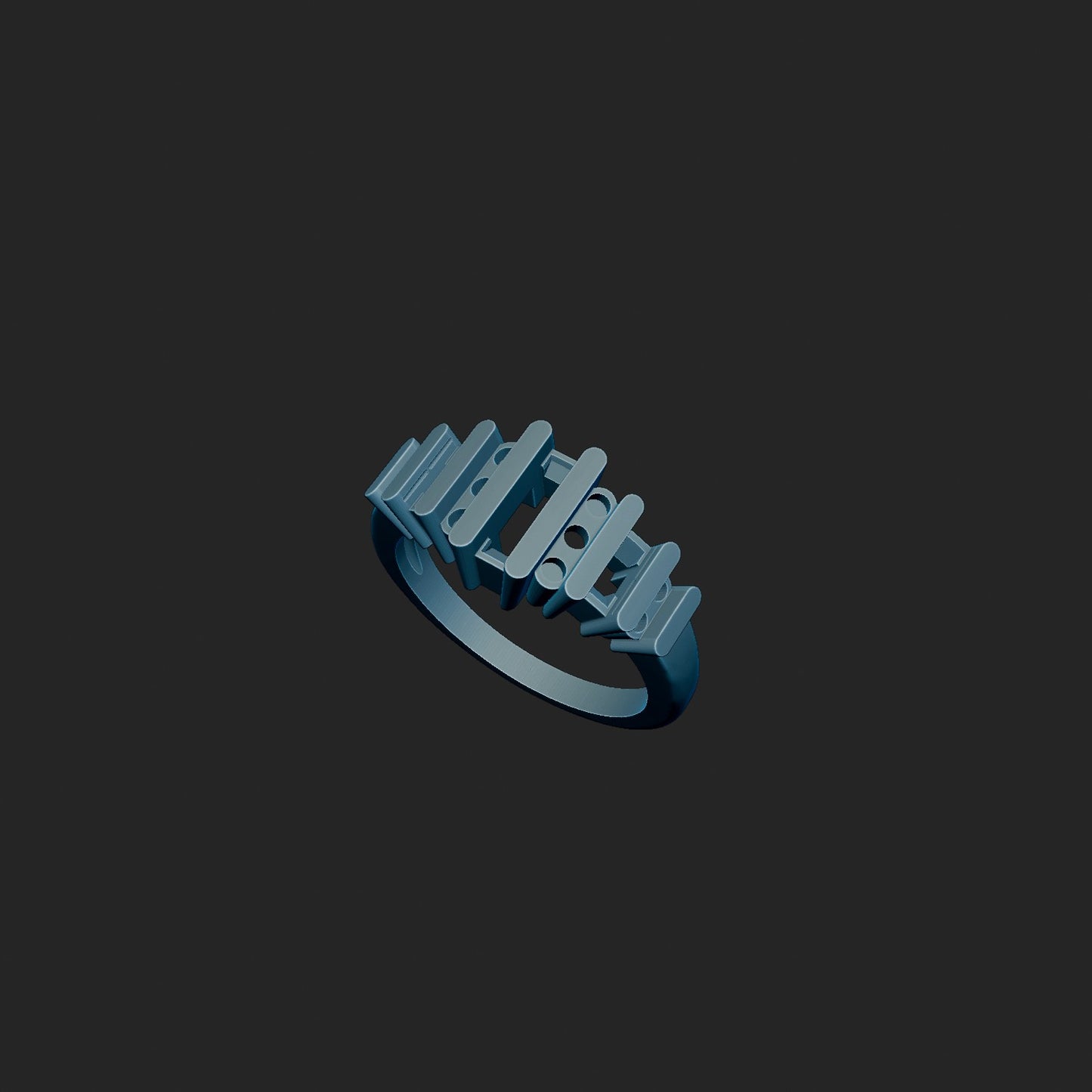 Custom Diamond and Sapphire Ring