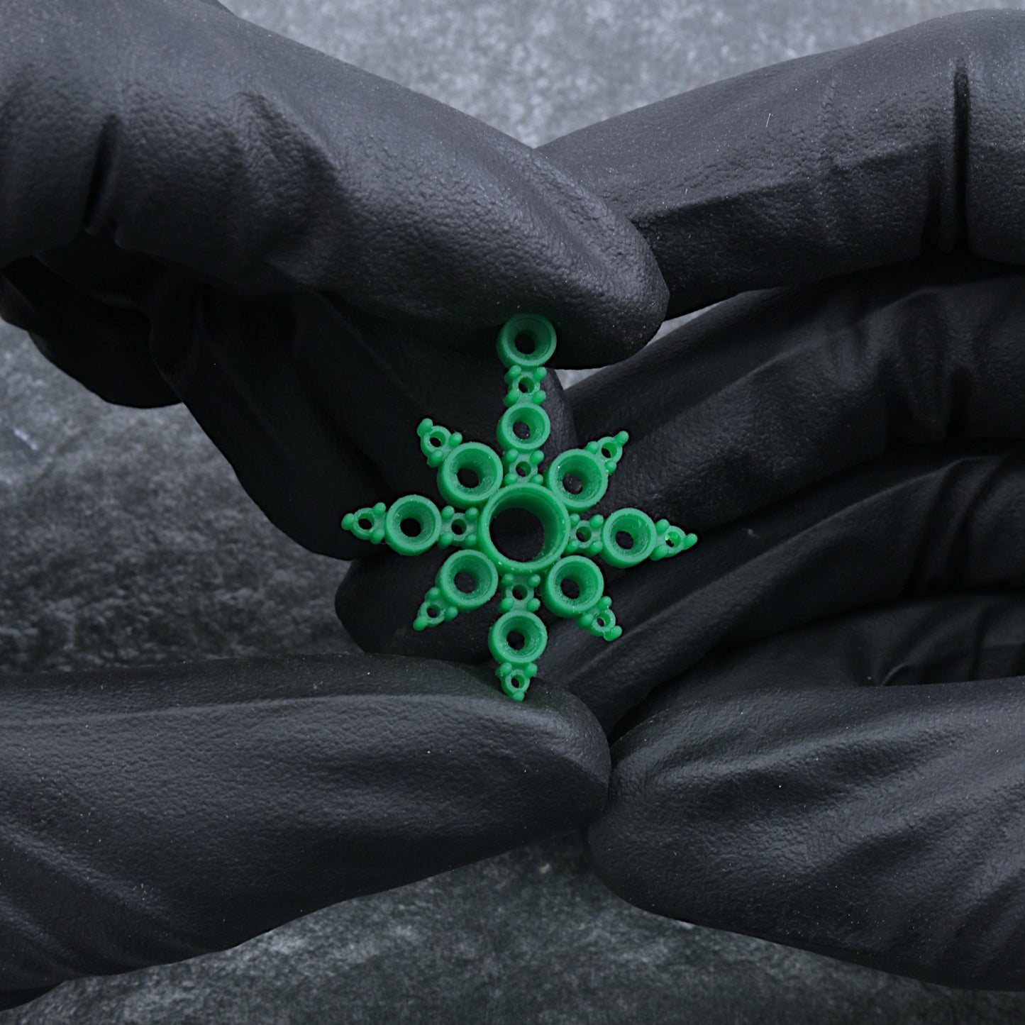 3d Printed Diamond Snowflake Pendant
