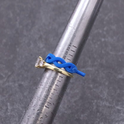 18k Interweaving Twist Wedding Band
