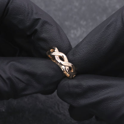 18k Interweaving Twist Wedding Band