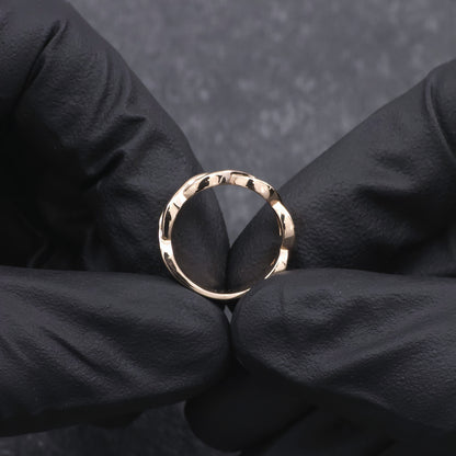 18k Interweaving Twist Wedding Band