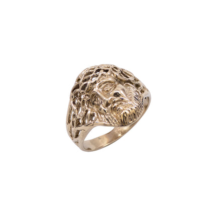 925 Sterling Silver or Yellow Bronze Jesus Weave Ring