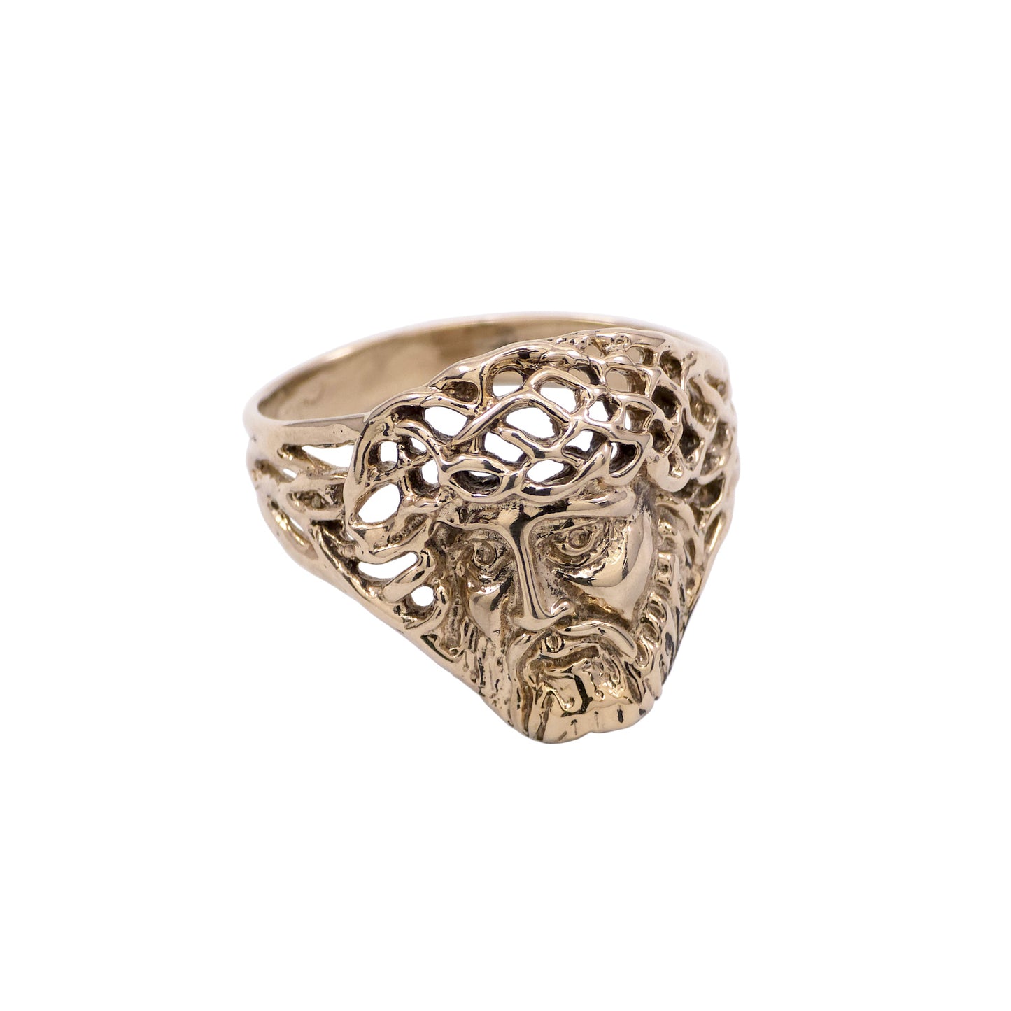 925 Sterling Silver or Yellow Bronze Jesus Weave Ring