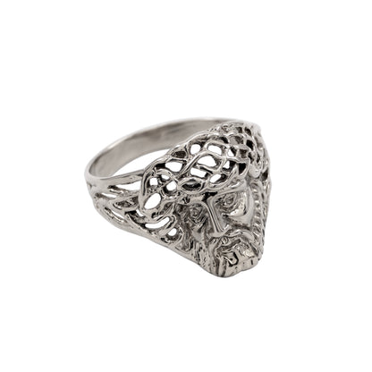 925 Sterling Silver or Yellow Bronze Jesus Weave Ring