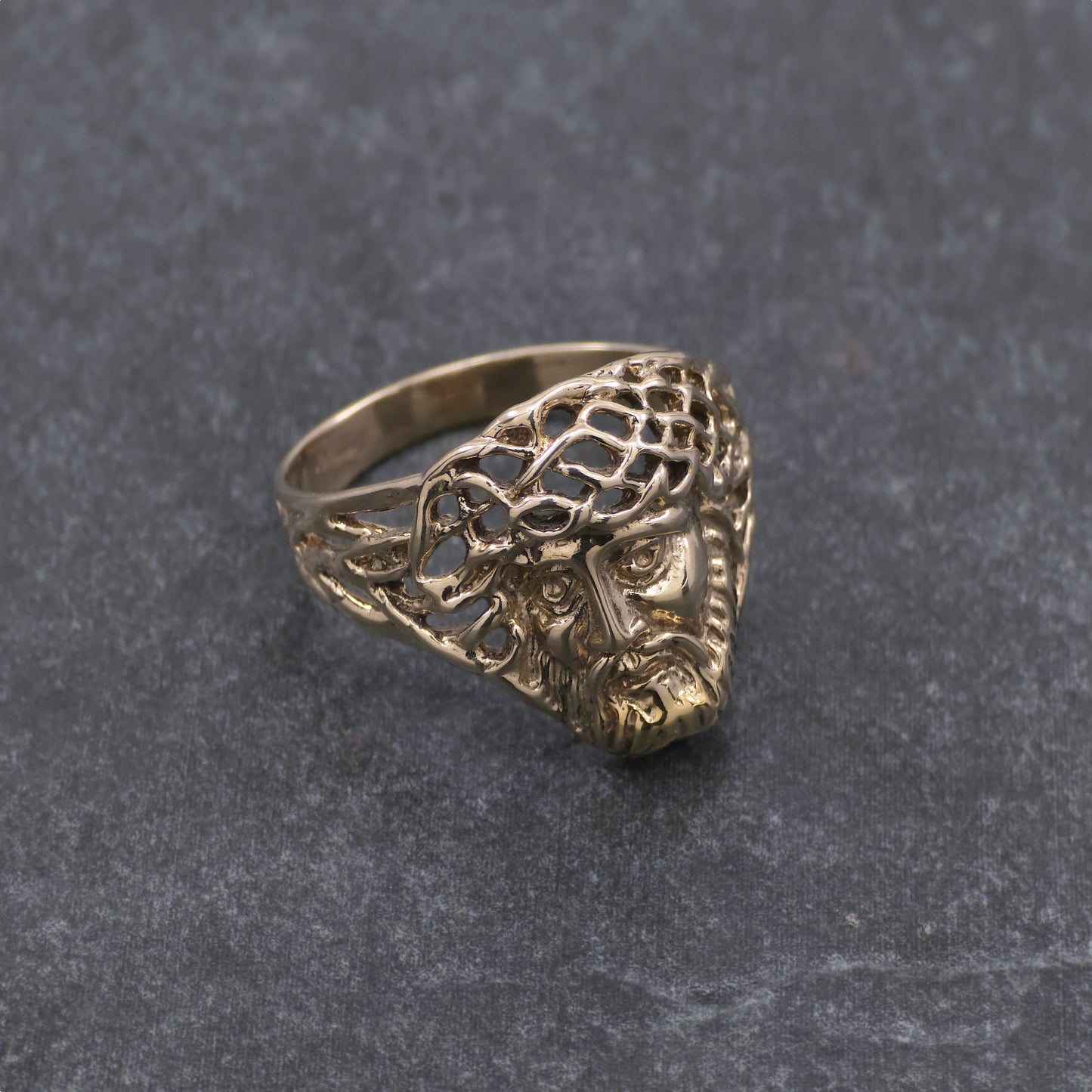 925 Sterling Silver or Yellow Bronze Jesus Weave Ring