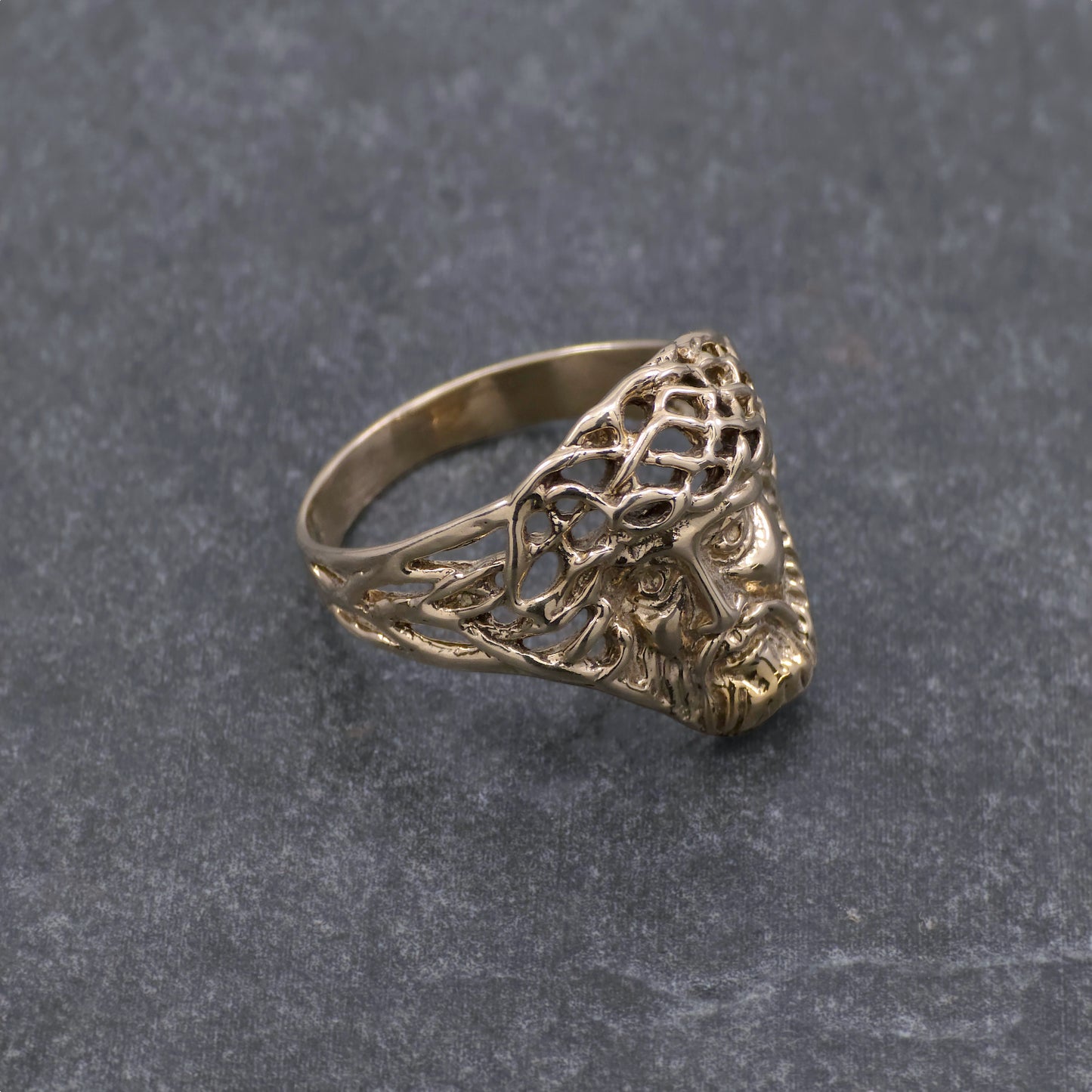 925 Sterling Silver or Yellow Bronze Jesus Weave Ring