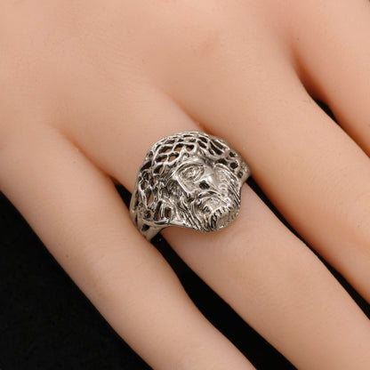 925 Sterling Silver or Yellow Bronze Jesus Weave Ring