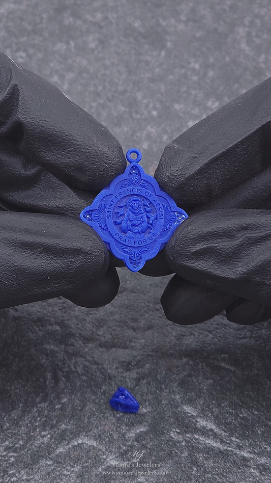 Custom Saint Francis Pendant 3d Print