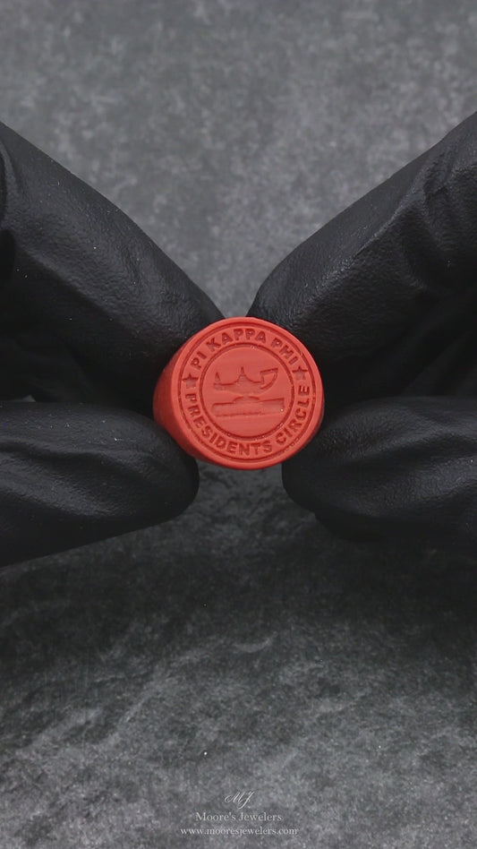 3d Printed Custom Pi Kappa Phi Signet Ring