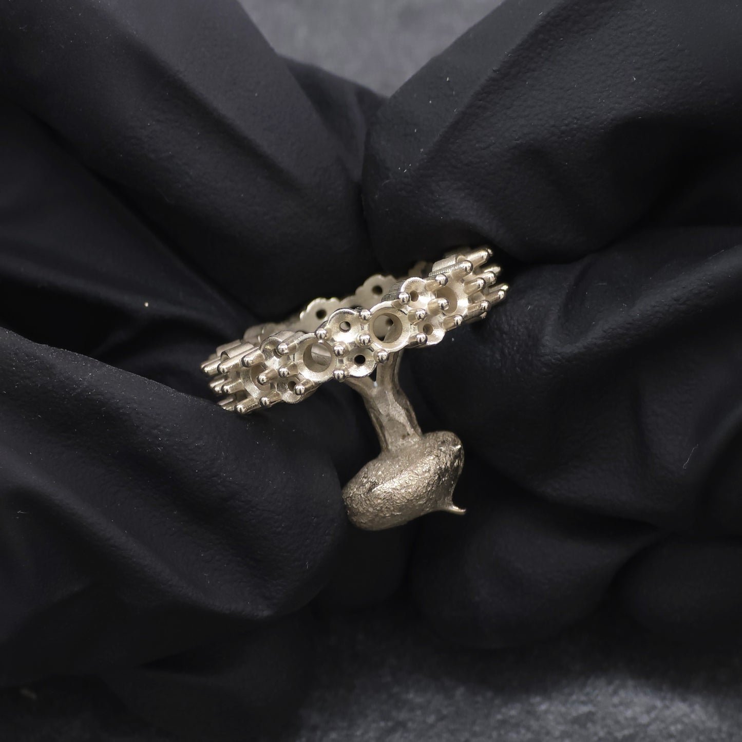 Recreated Diamond and Sapphire Ring Casting