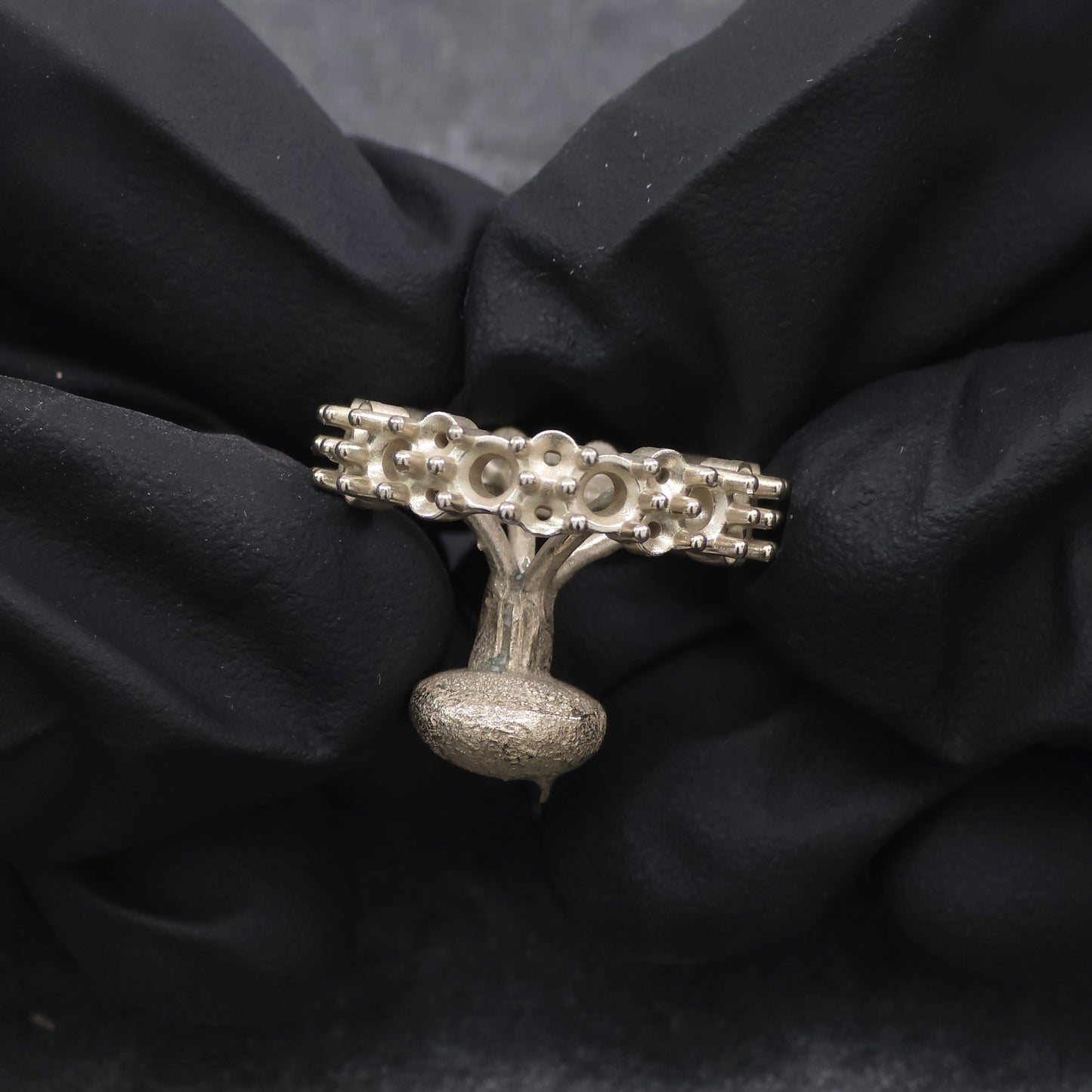 Recreated Diamond and Sapphire Ring Casting