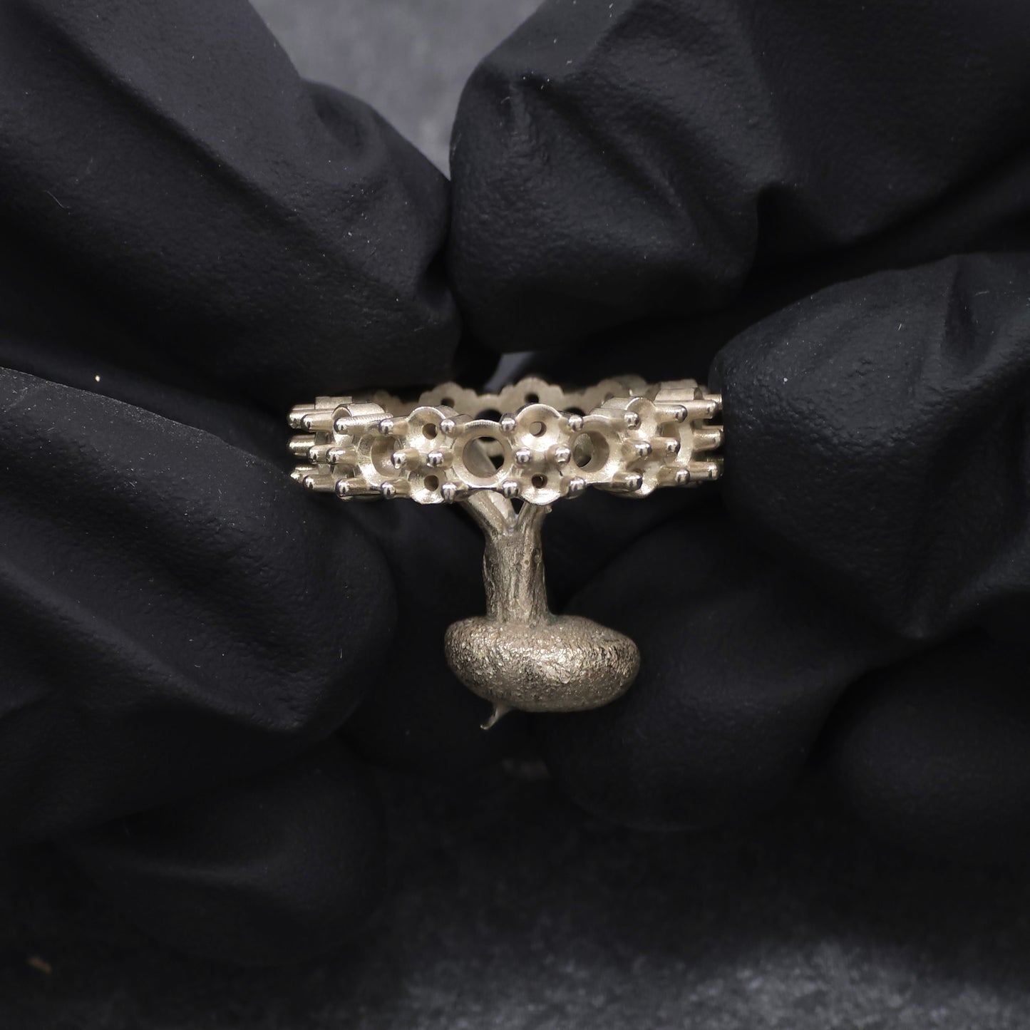 Recreated Diamond and Sapphire Ring Casting